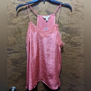 Nine west spaghetti strap top Coral size Large